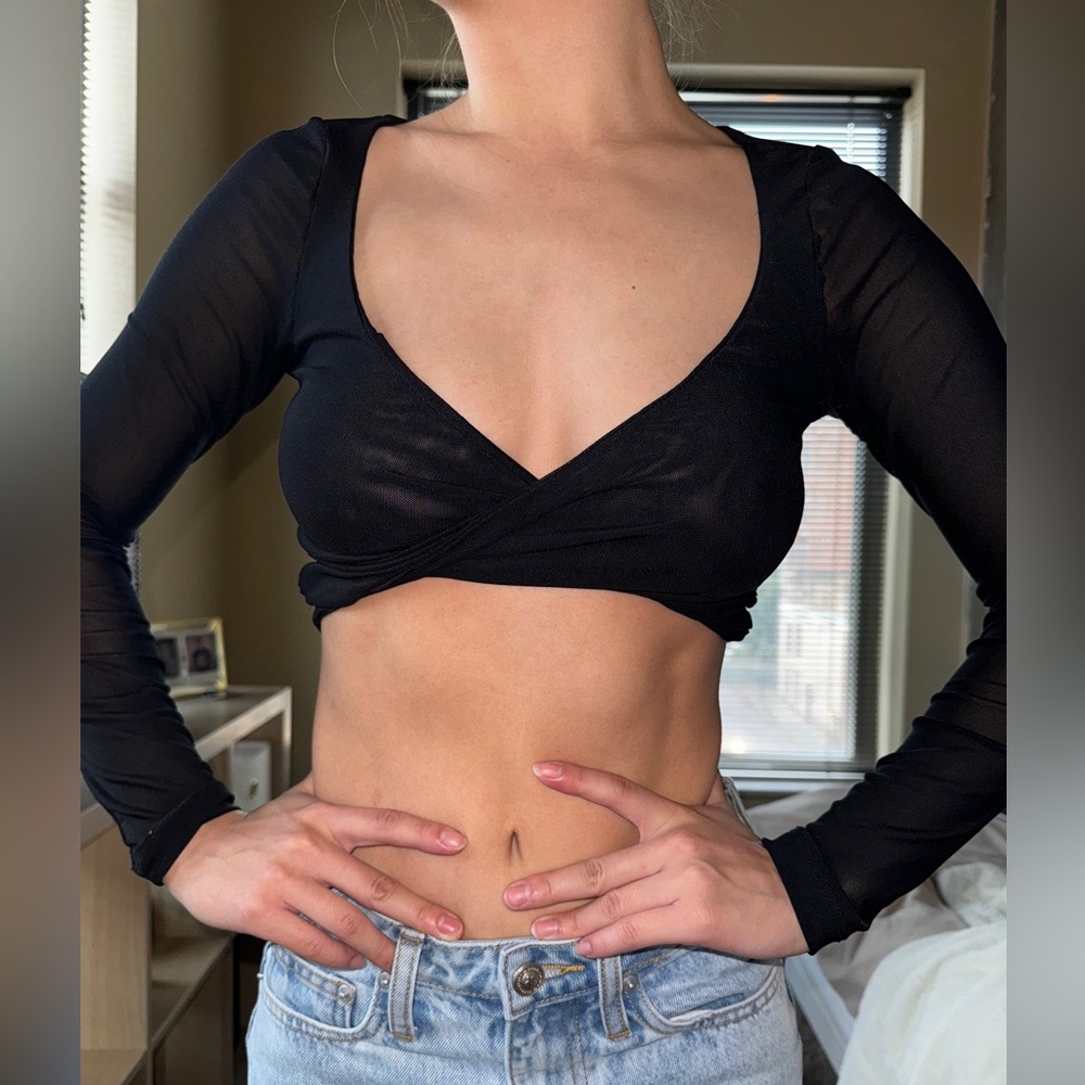 Mesh Crop Top